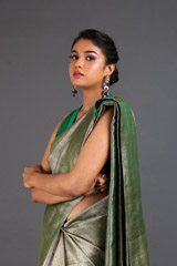 Green Brocade Sareeuntitled (6 of 9)